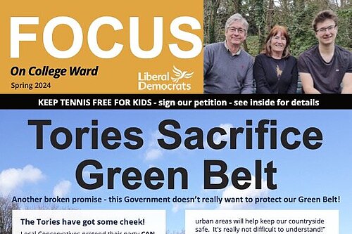Front page of 2024 Spring Focus for College ward