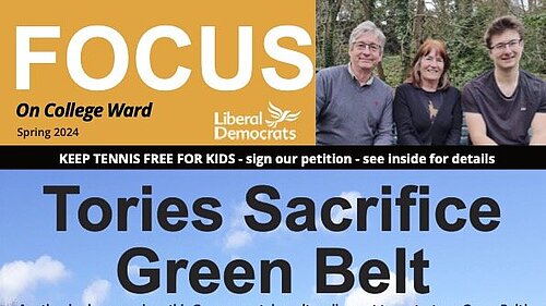 Front page of 2024 Spring Focus for College ward