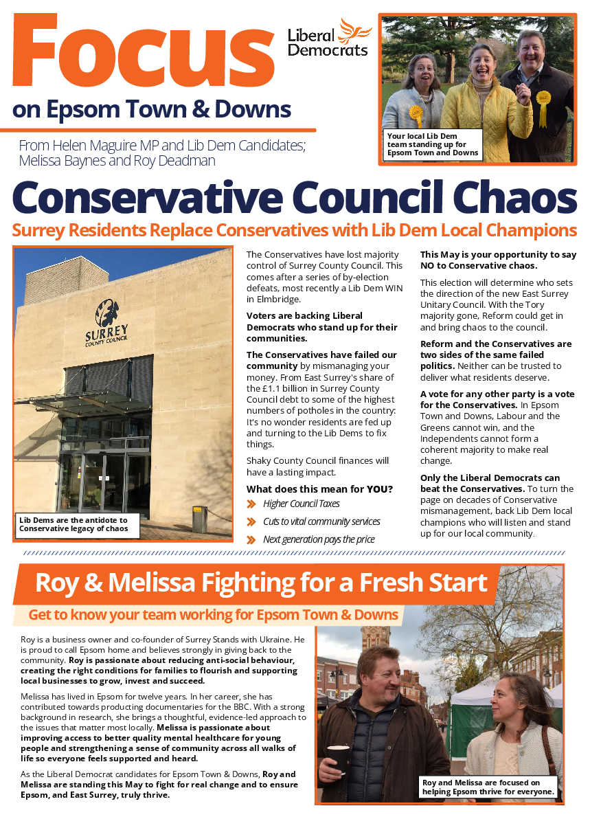 Epsom Town & Down - February 2026