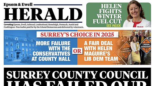 Front page of January 2025 County leaflet