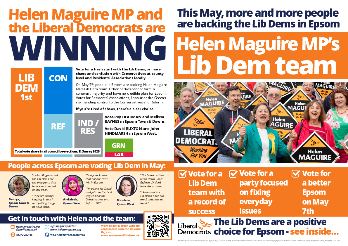 East Surrey Unitary - Epsom Mar 2026