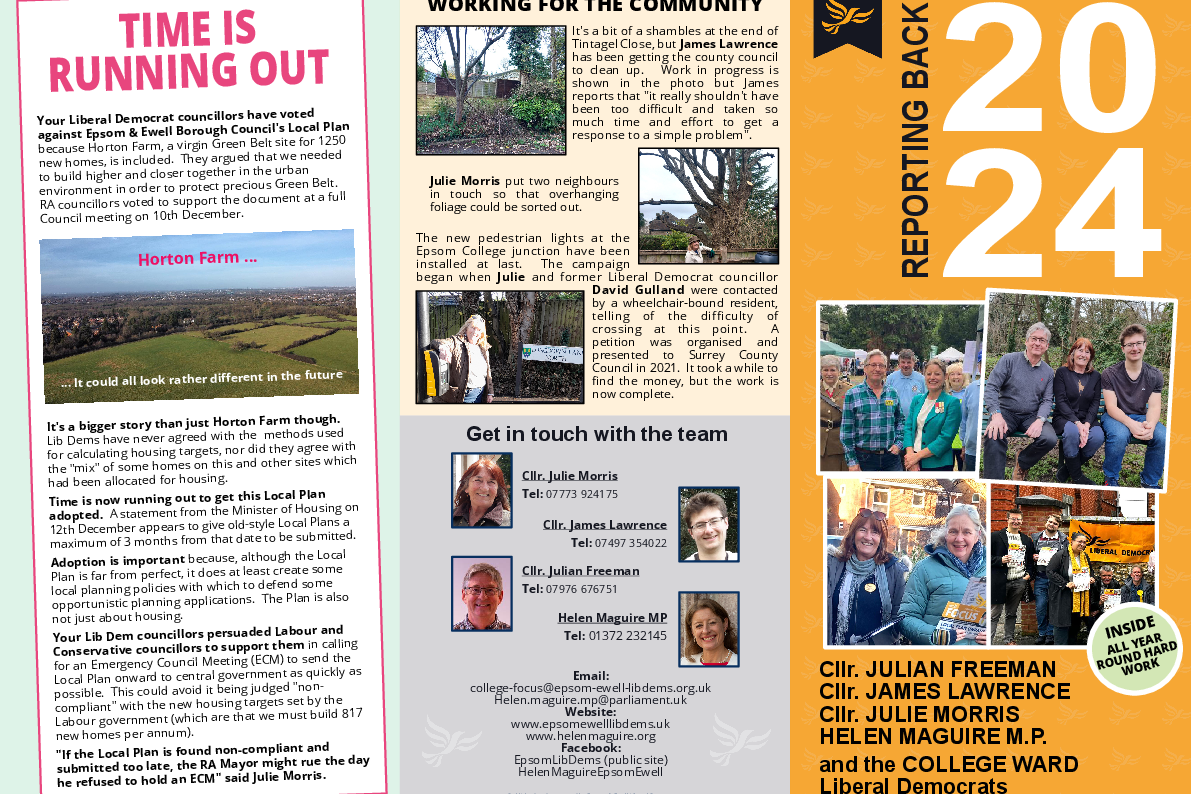 College Ward annual report for 2024