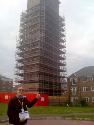 Horton Tower - with scaffolding