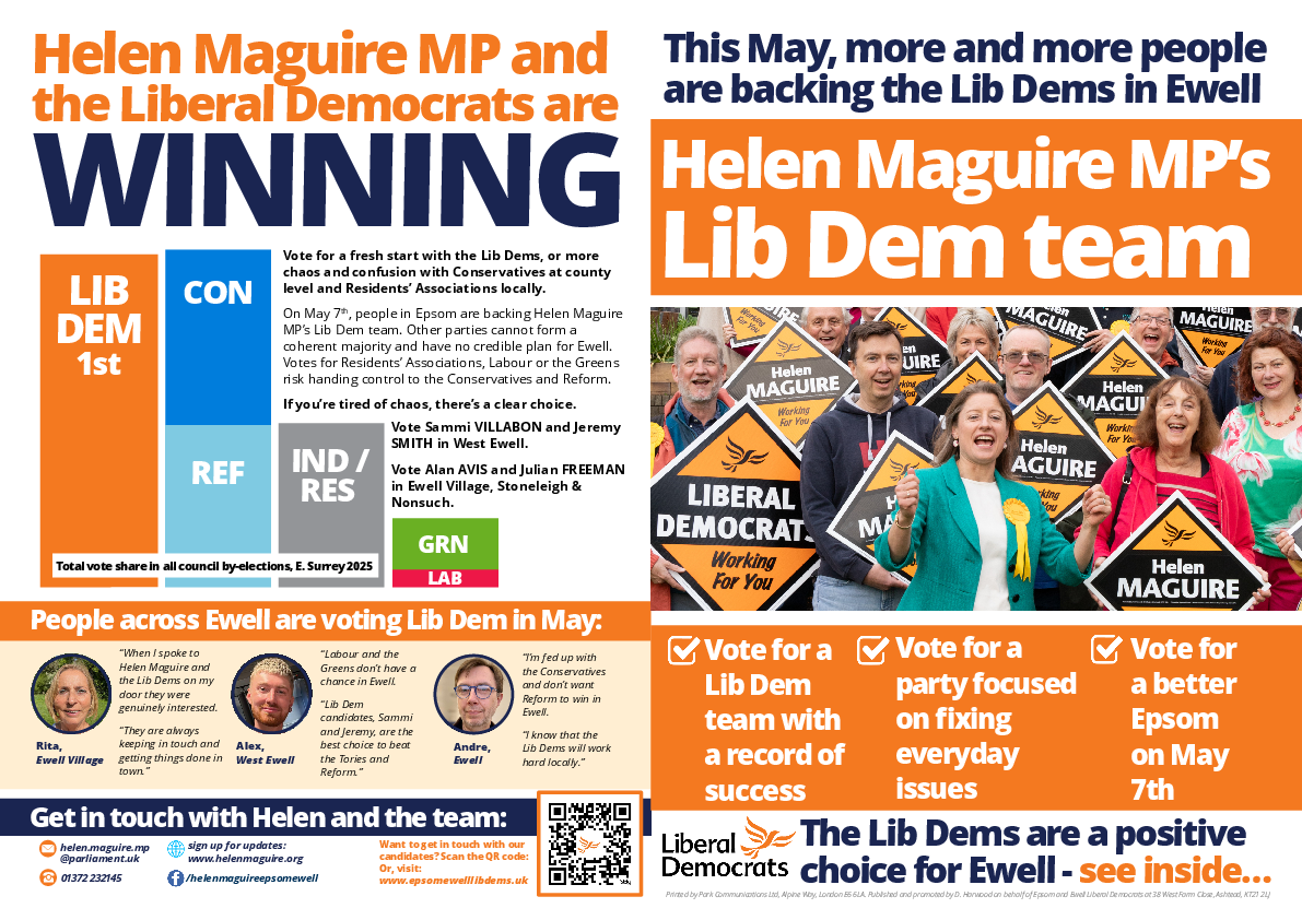 East Surrey Unitary - Ewell Mar 2026