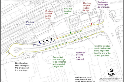 Station Approach - proposed new road layout